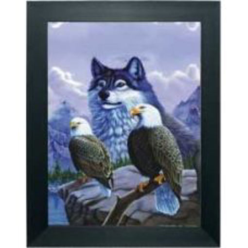 Picture of Picture 3D -  Wolf & Twin Eagle 