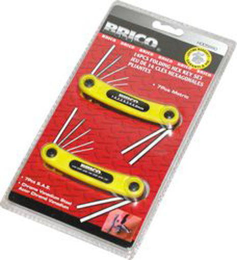 Picture of Hex Key Set 14pc Folding CHV - No: H005660
