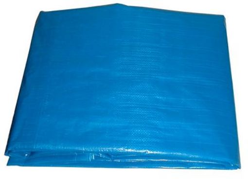 Picture of Tarp - Heavy Duty Blue 10 x 15 ft, 4-Mil Thickness - No: T002750B | Perfect for Outdoor Use