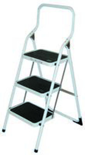 Picture of Step Ladder 3 Step Steel White - No: S011845