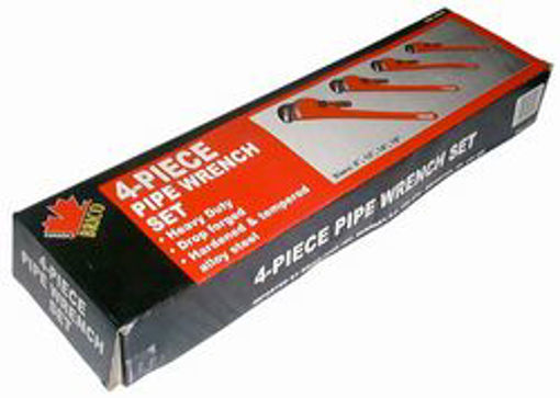 Picture of Pipe Wrench 4Pc 8"10"14"18"HDC - No: P007650