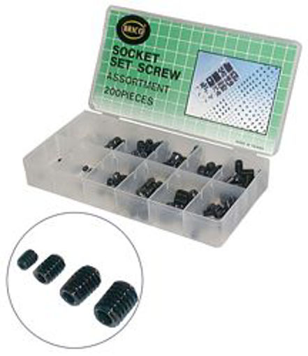 Picture of Asst 200Pc Set Screw (HexHead) - No: A004120