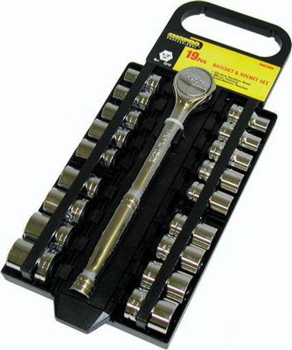 Picture of Socket Set 19Pc 1/2 Sae/M Crv - No: S007385