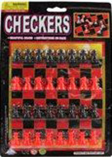Picture of Checker Game On Blister Card - No: 77395