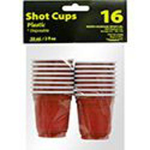 Picture of Shot Cups 2Oz Red, 16Pcs - No 076336