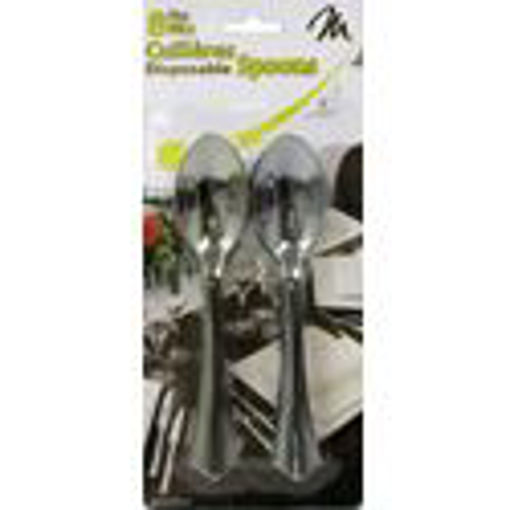 Picture of Spoon 8Pk Silver Disp. - No 076019
