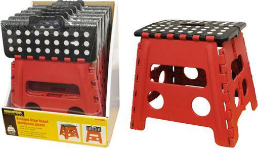 Picture of Step Stool Folding Red - No S011810