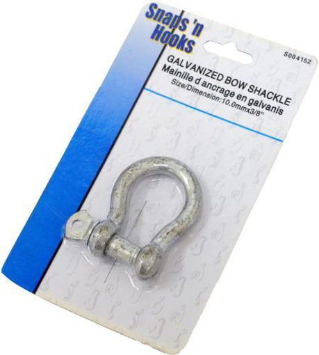 Picture of Shackle Bow Galv 1Pc 3/8" Card - No: S004152