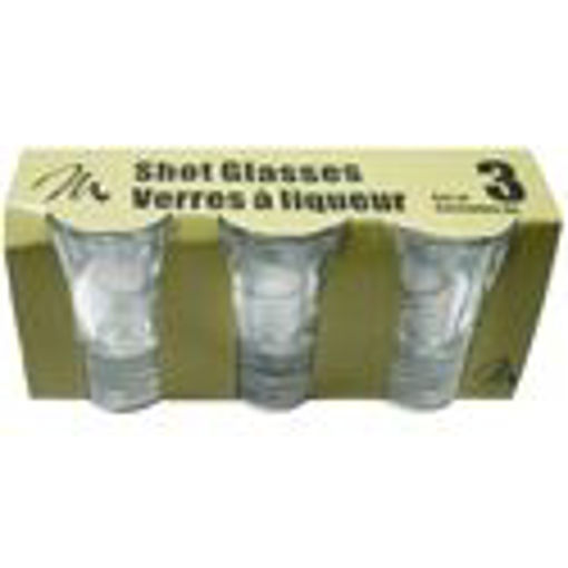 Picture of Shot Glass 1Oz 3Pk - No 075455