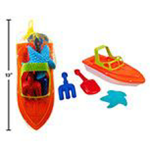 Picture of Beach Play Set Boat 11.5in, 4Pcs - No 15640