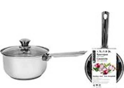 Picture of Sauce Pan Ss With Glass Lid 1.8Qt - No 077744