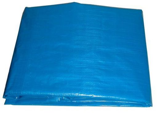 Picture of Tarp - Heavy Duty Blue 12 x 18 ft, 4-Mil Thickness - No: T003050B | Perfect for Outdoor Use