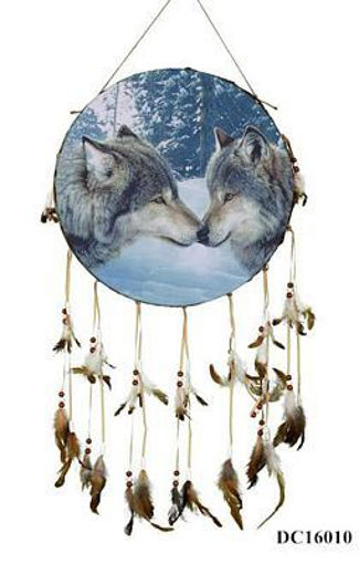 Picture of Dream Catcher 16in Drum/Wolf - No DC16010