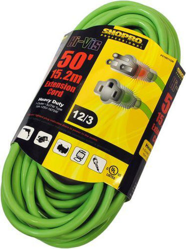 Picture of Pwr Ext Cord Od 12/3 50Ft Hi-Vis - No P010911GN