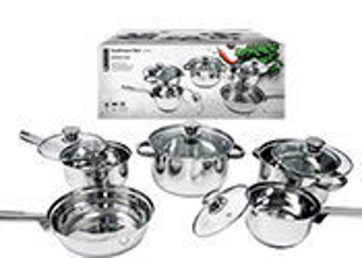 Picture of Cookware Set 9Pcs Ss Gift Box - No 077747