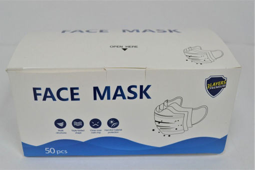 Picture of Disposable Face Mask 3-Layer 50Pk - No 06960