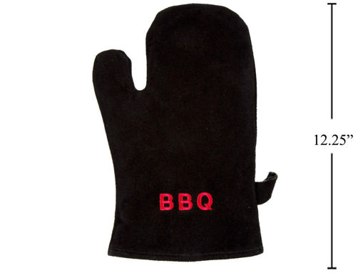 Picture of Bbq Leather Black Mitt, 7.5X12.2 - No 59831