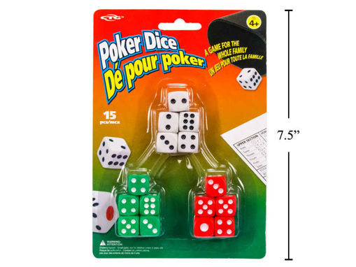 Picture of Poker Dice 15Pc Set - No 11154