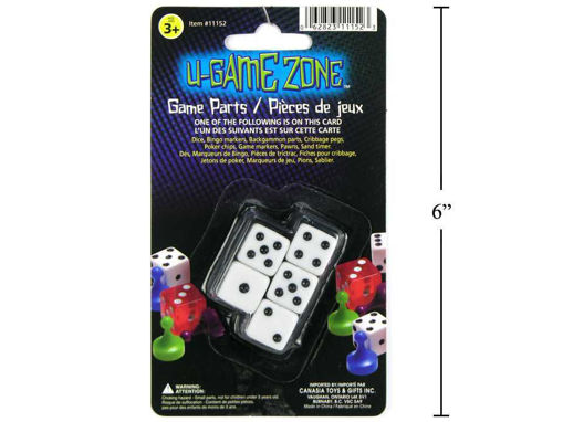 Picture of U-Game Zone 5Pc Square Dice Set - No 11152