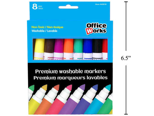 Picture of 8-Pc Premium Markers, Washable - No 43018
