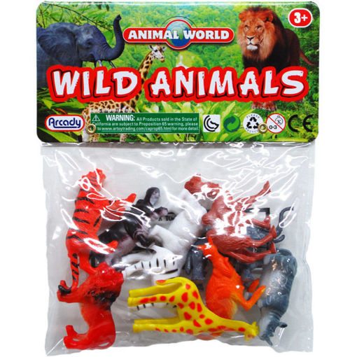 Picture of Wild Animals 2In 10Pc In Pvc Bag - No ARB11810