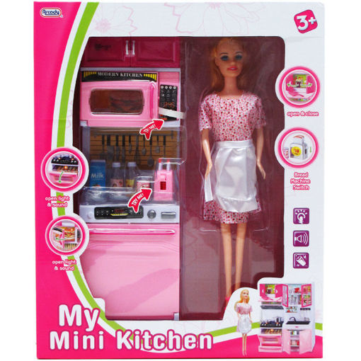 Picture of Doll 11in + Kitchen 12.25in Set - No ARZ5605