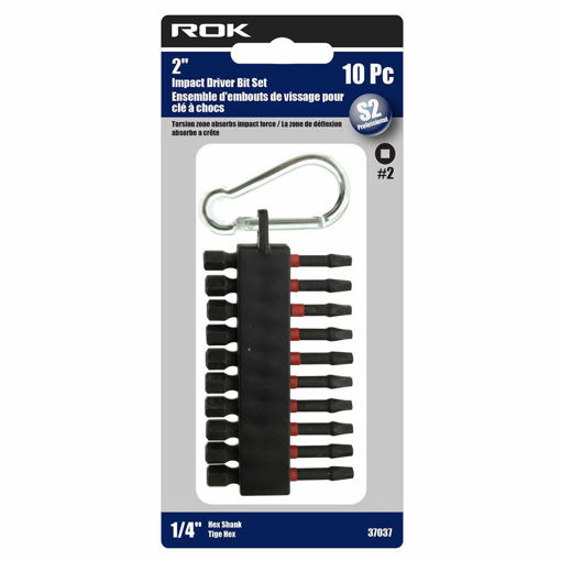 Picture of Impact Driver Bit Set Sq2 2In 10Pc - No 37037