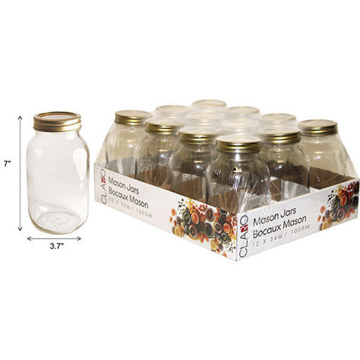 Picture of Jar Canning 1L 12Pcs Screw Lid - No 078510