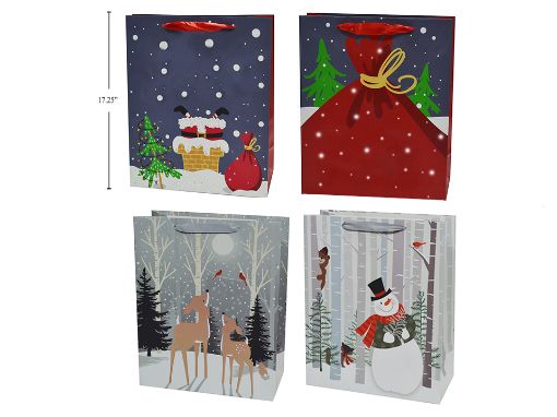 Picture of Xmas Gift Bag-Jumbo 4Ass 13X18X4 - No 33759