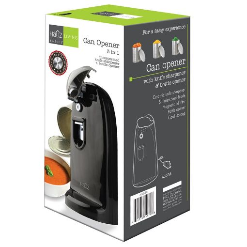 Picture of Can Opener 3-In-1, Black - No ACO758