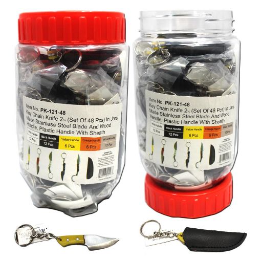Picture of Knife Keychain 2.5In (48 In Jar) - No PK121-48