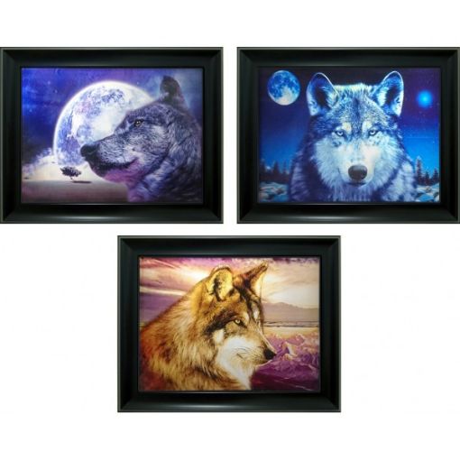 Picture of Picture 3D, Triple Howling Wolf - No 3D-324