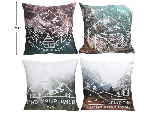 Picture of True North Text-Graphic Cushion - No 65620