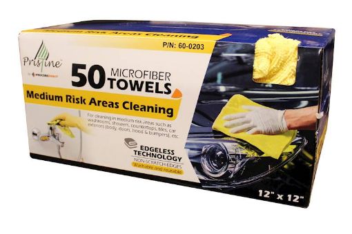 Picture of Bx-50 Yellow Microfiber Rag - No 60-0203