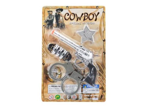 Picture of Cow Boy Gun With Handcuffs Playset - No 08060