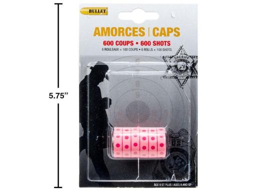 Picture of Paper Roll Caps, 6 Rollsx100 Shots - No 08054