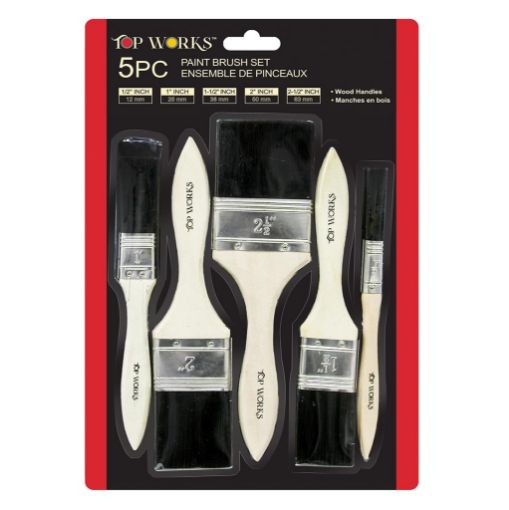 Picture of Paint Brush Poly 5Pc. 1in - 2.5in - No 077358