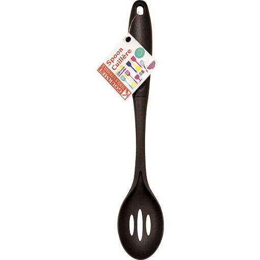 Picture of Spoon Slotted Nylon 14in Black - No 078128