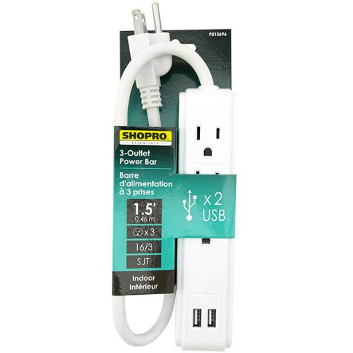 Picture of Power Bar Surge Protection 1.5Ft - No P010696