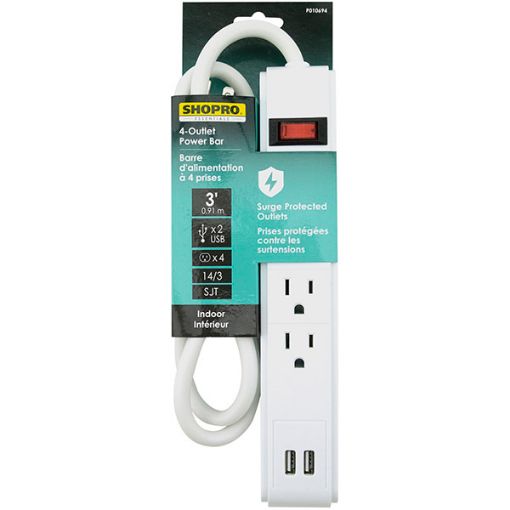 Picture of Power Bar Surge Protection 3Ft - No P010694