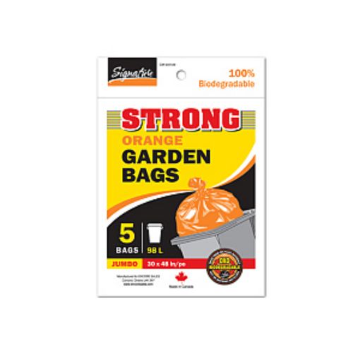 Picture of Garbage Bags 30X48In 5Pk Orange - No CM034129