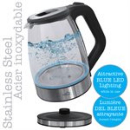 Picture of Kettle 1.7L Glass W-Led Base Ss - No AGK666