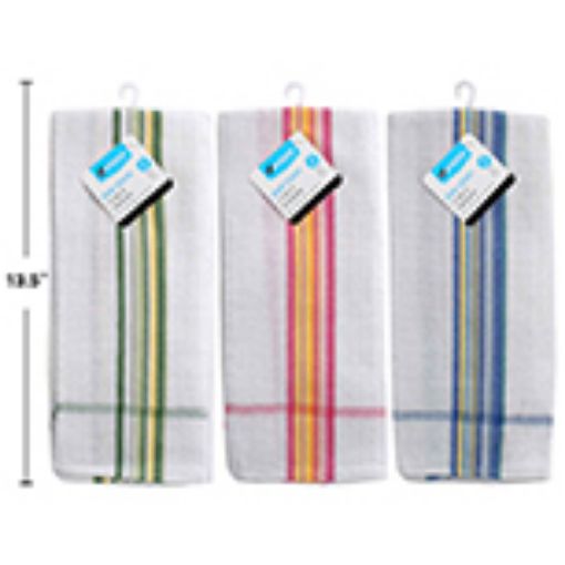 Picture of Tea Towel Striped 15X25 Waffle - No 80238