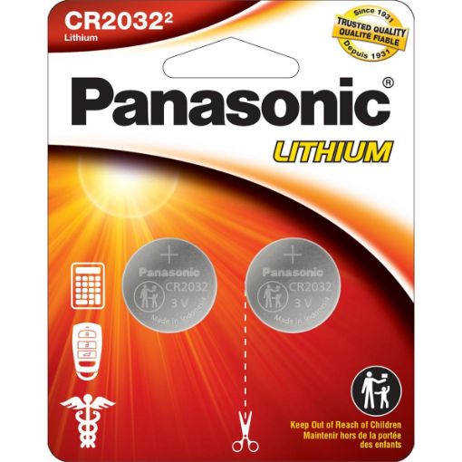 Picture of Battery Cr2032 Lithium 2Pk - No ECR2032PA2BL