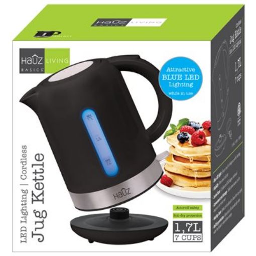 Picture of Kettle 1.7L Jug Black With Led - No AKL671