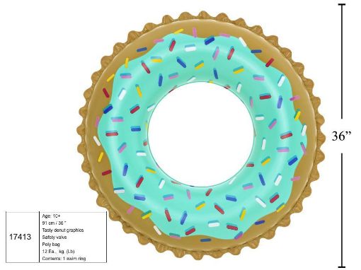 Picture of 36inDia. Inflatable Sweet Donut - No 17413