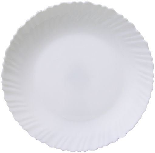 Picture of Plate 10in Oval White Glass - No 075262