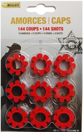 Picture of Caps 8 Shot-18 Rings 144 Shots - SKU: 11412TYG