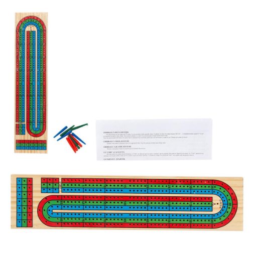 Picture of Wooden Cribbage Board 3-Lane - SKU: 11294