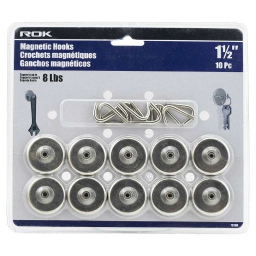 Picture of 10 Pc 1-1-2in Magnetic Hooks - SKU: 70190